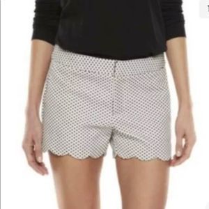 ELLE Womens Chino Shorts White & Black